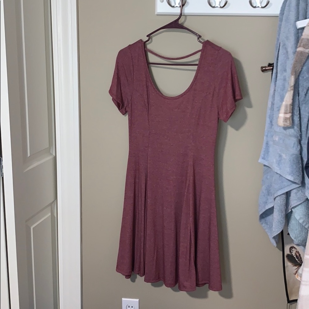 Flowy casual pink dress